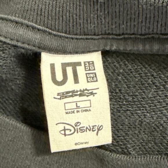 UT Uniqlo x Disney Women's Black Mickey Mouse Pullover Sweatshirt Top Size L - Picture 5 of 6
